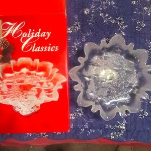 Mikasa Glass Bowl Tray Footed Bon Bon